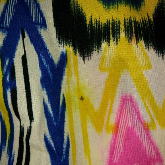 Strapless Ikat Print Empire Waist Dress - Picture 7 of 8